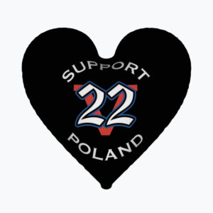 Welurowa Poduszka w kształcie serca