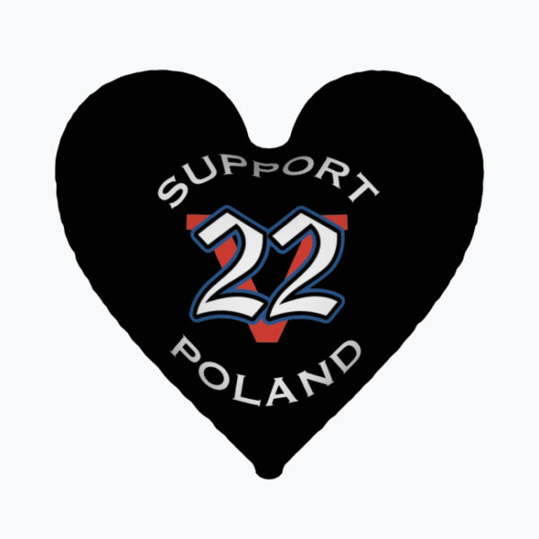 Welurowa Poduszka w kształcie serca